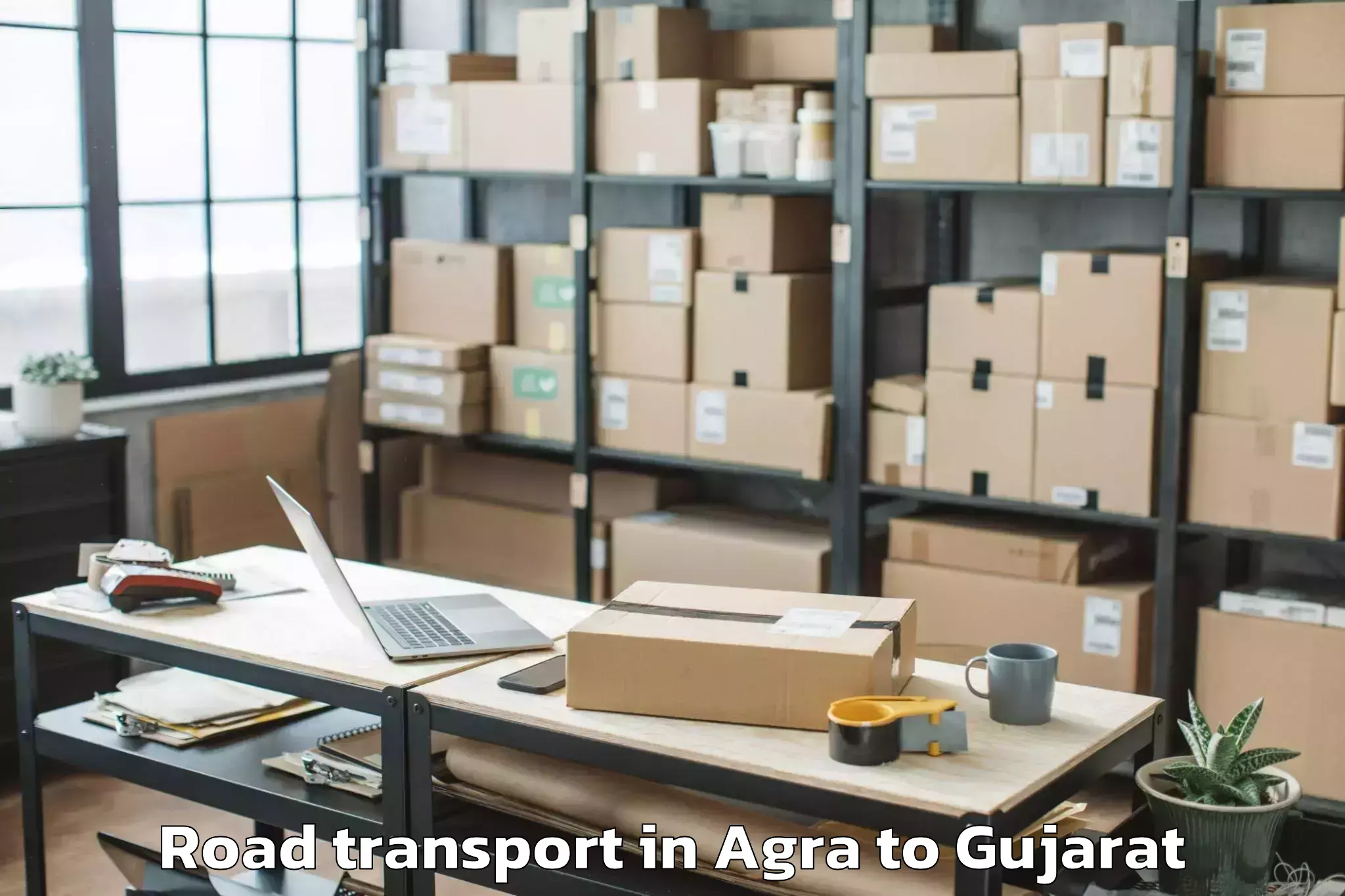 Reliable Agra to Udhana Road Transport